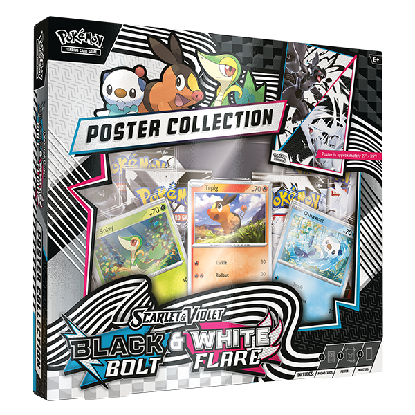 Pokemon TCG - Scarlet & Violet - Black Bolt & White Flare - Unova Poster Collection